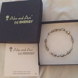 Alex and Ani silver beaded bracelet